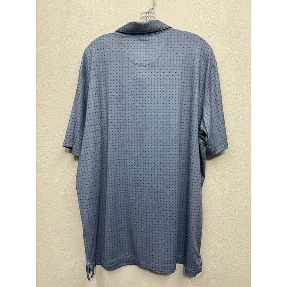 Callaway Polo Shirt Men's Large Navy Blue Opti Dri Performance Logo Stretch - Picture 3 of 5